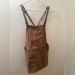 Hollister Tan Corduroy Overalls